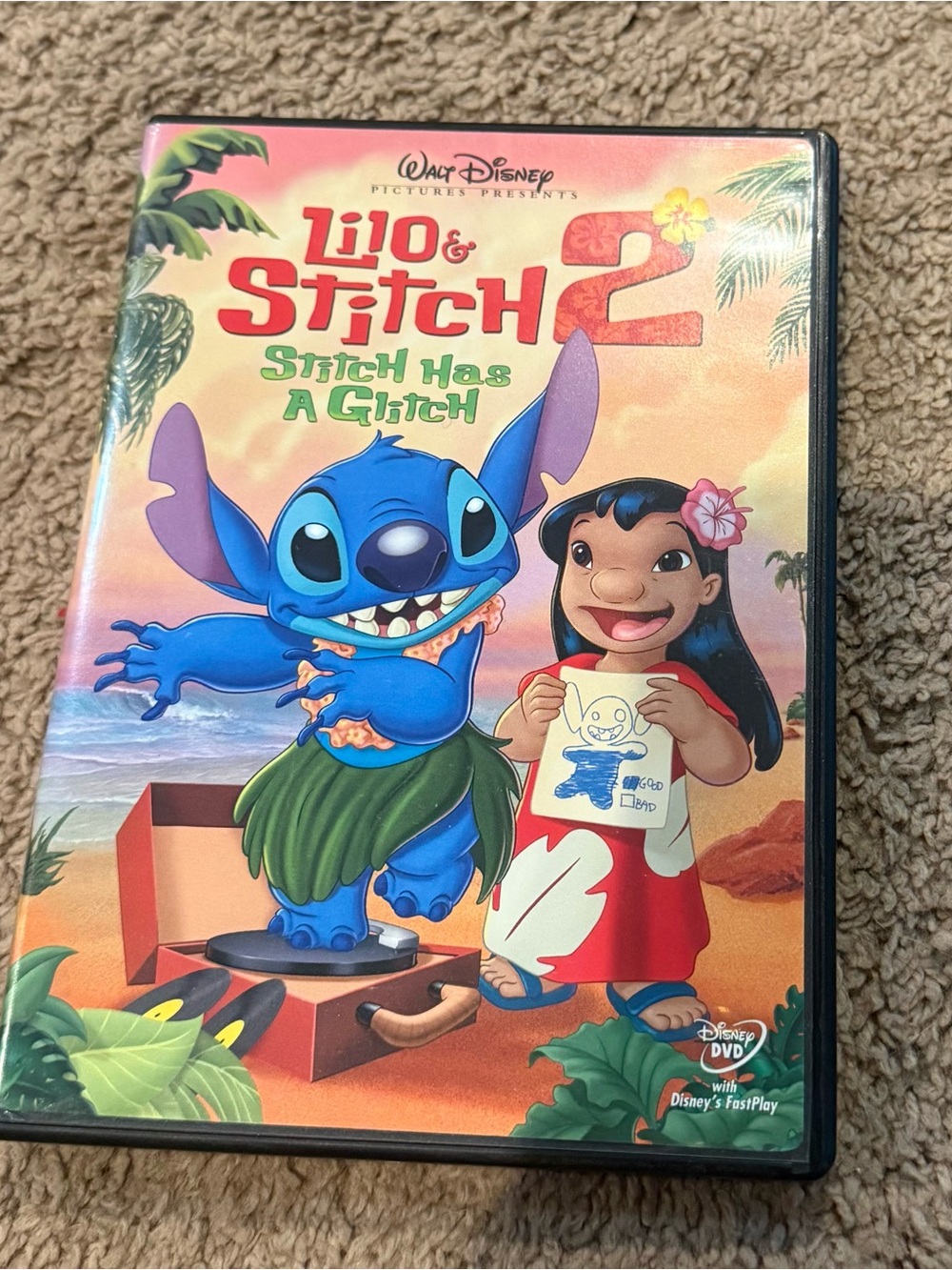Disney Lilo & Stitch 2 DVD — Blue and Red Cover Art